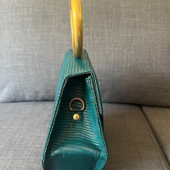 Anima Iris Pine Zuri Gold Handbag - Picture 2 of 9